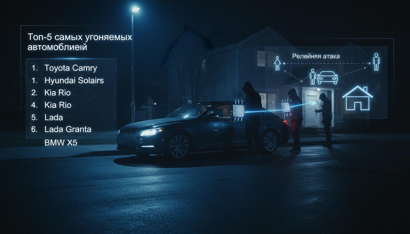 Статистика угонов по маркам и моделям. Релейная атака на бесключевой доступ Статистика угонов по маркам и моделям. Релейная атака на бесключевой доступ